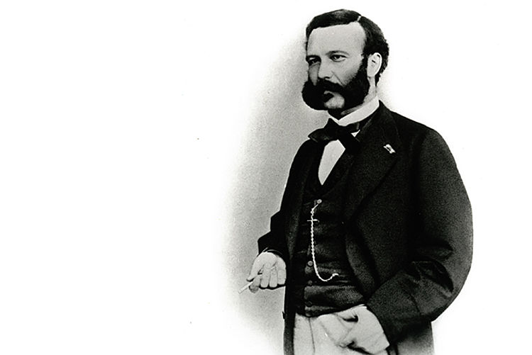 Portrait von Henry Dunant - Gründer des Roten Kreuzes