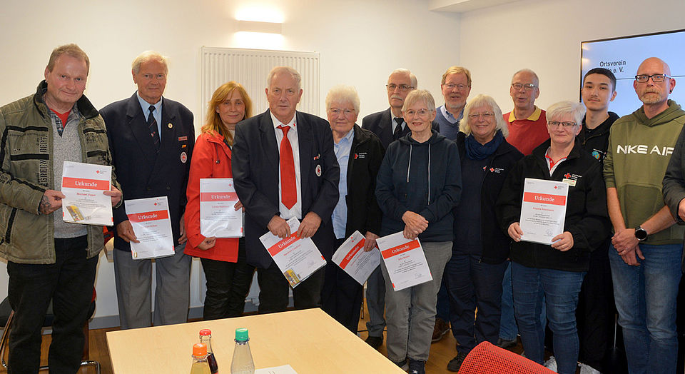 Zahlreiche Mitglieder wurden im Rahmen der Versammlung geehrt