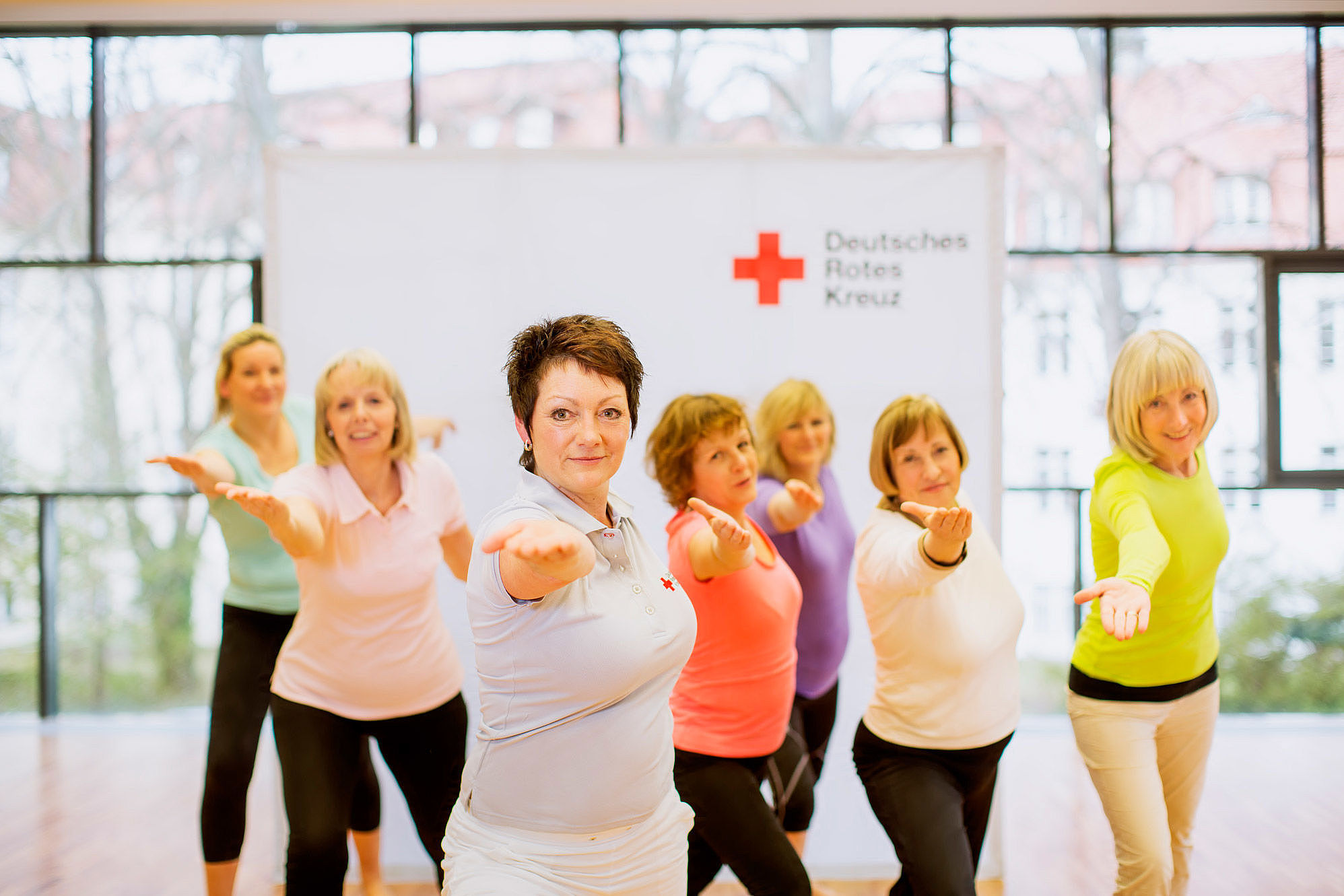 Frauen bei der Gymnastik